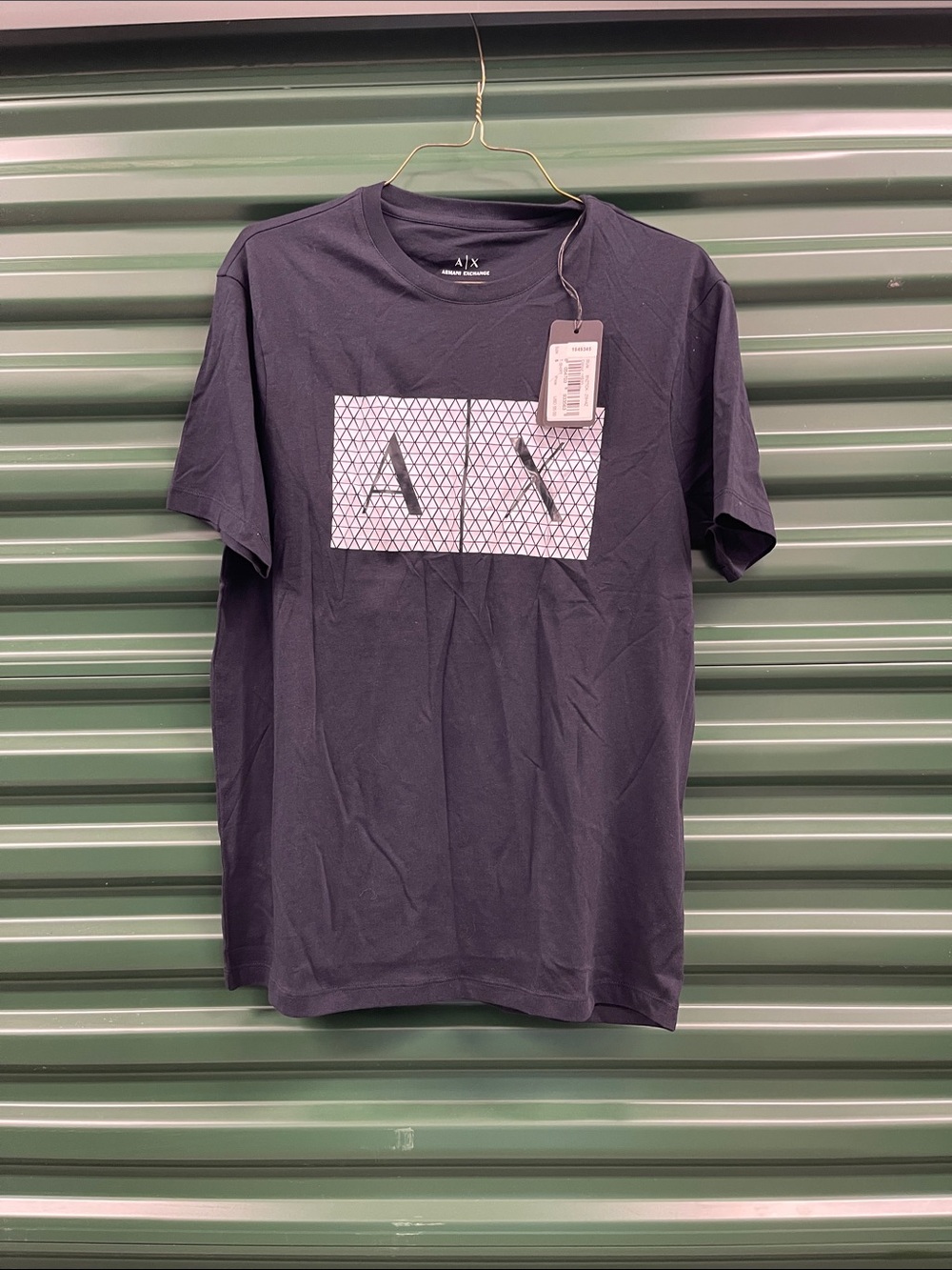 Armani Exchange Navy Graphic A|X Crew Neck Tee